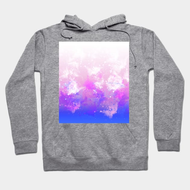 Ombre Painterly Galaxies Hoodie by saradaboru